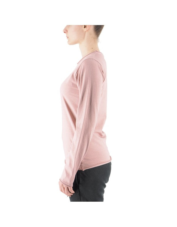 T-Shirt A Manica Lunga Alicante Rosa Antico