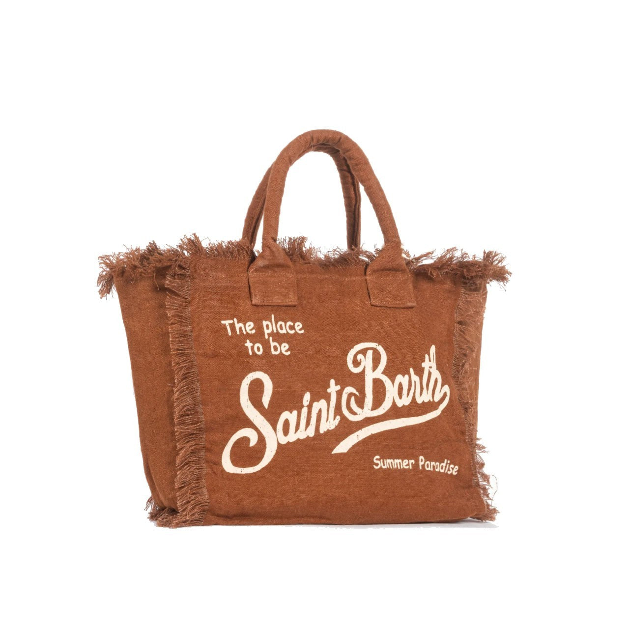 Borsa Vanity In Lino Marrone