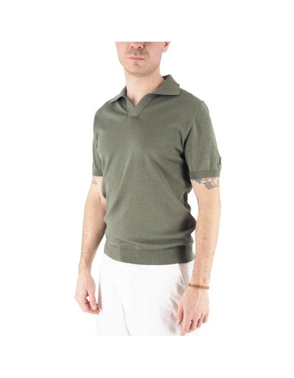 Polo In Maglia 100% Cotone Alassio Militare