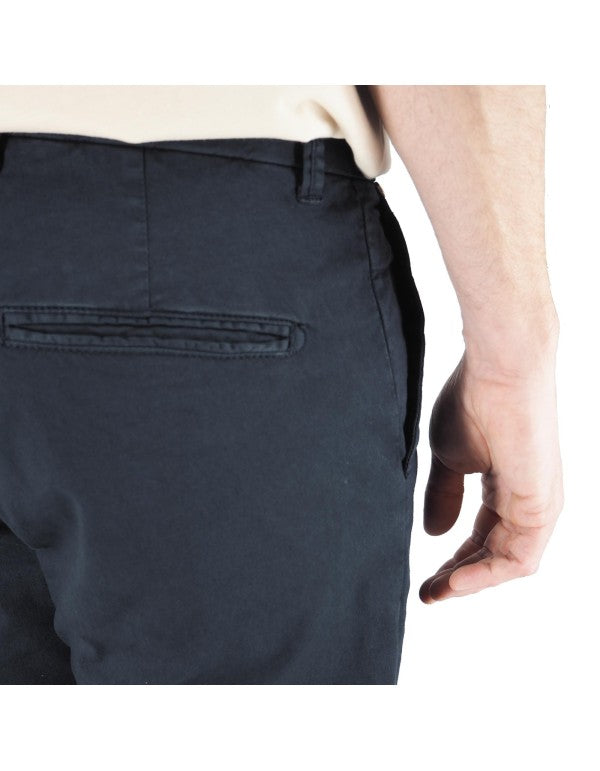 Chino Capri Pants Navy Blue