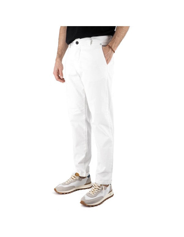 Pantalone Chino Capri Bianco
