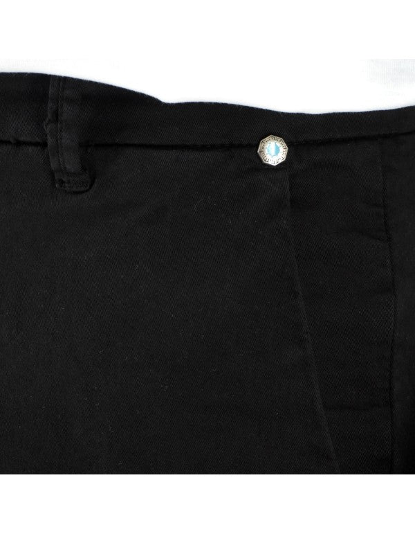 Black Chino Capri Pants