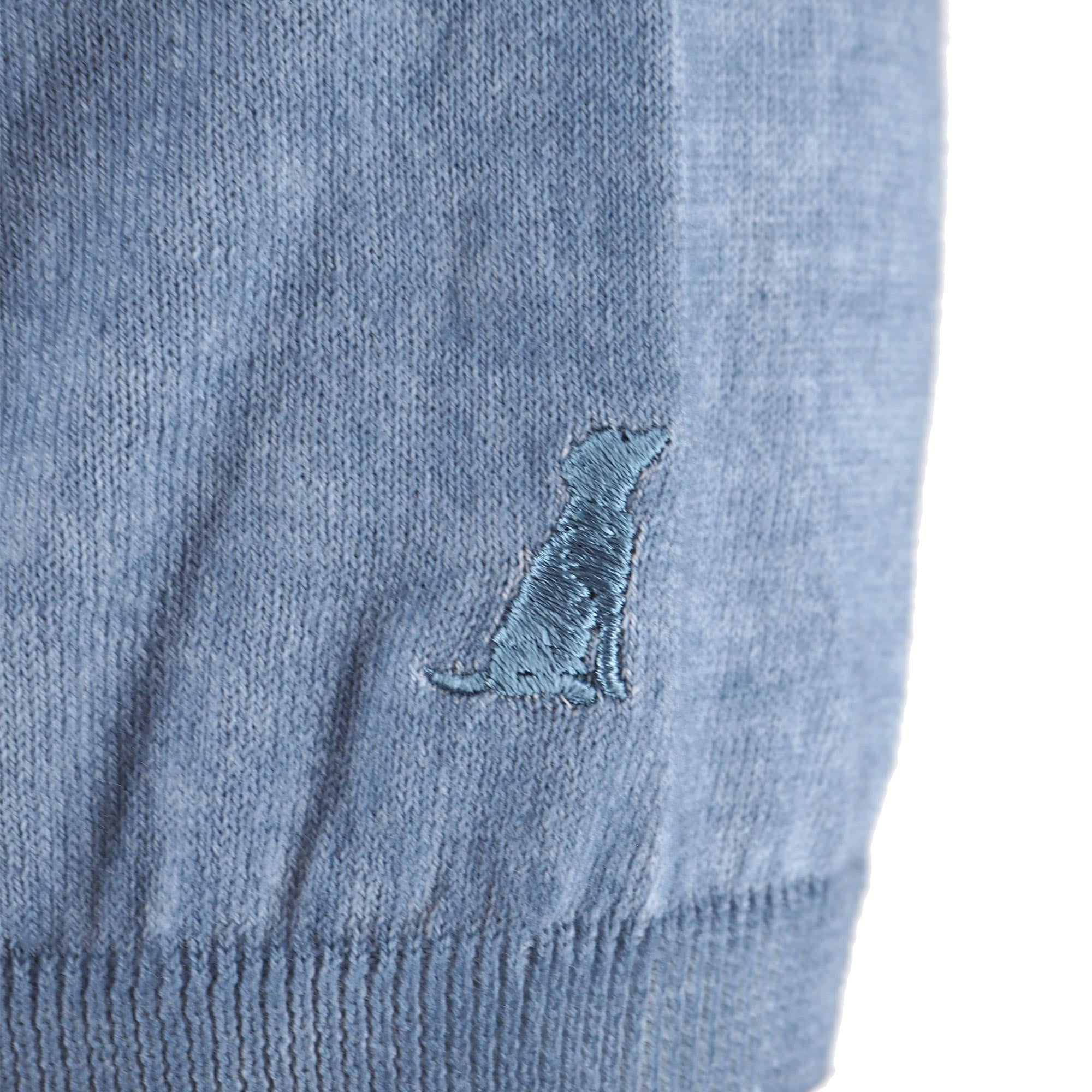 T-Shirt In Filo 100% Cotone Monterosso Avio