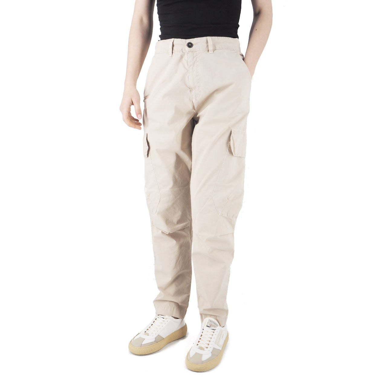 Pantalone Cargo Da Donna Portorico Sabbia