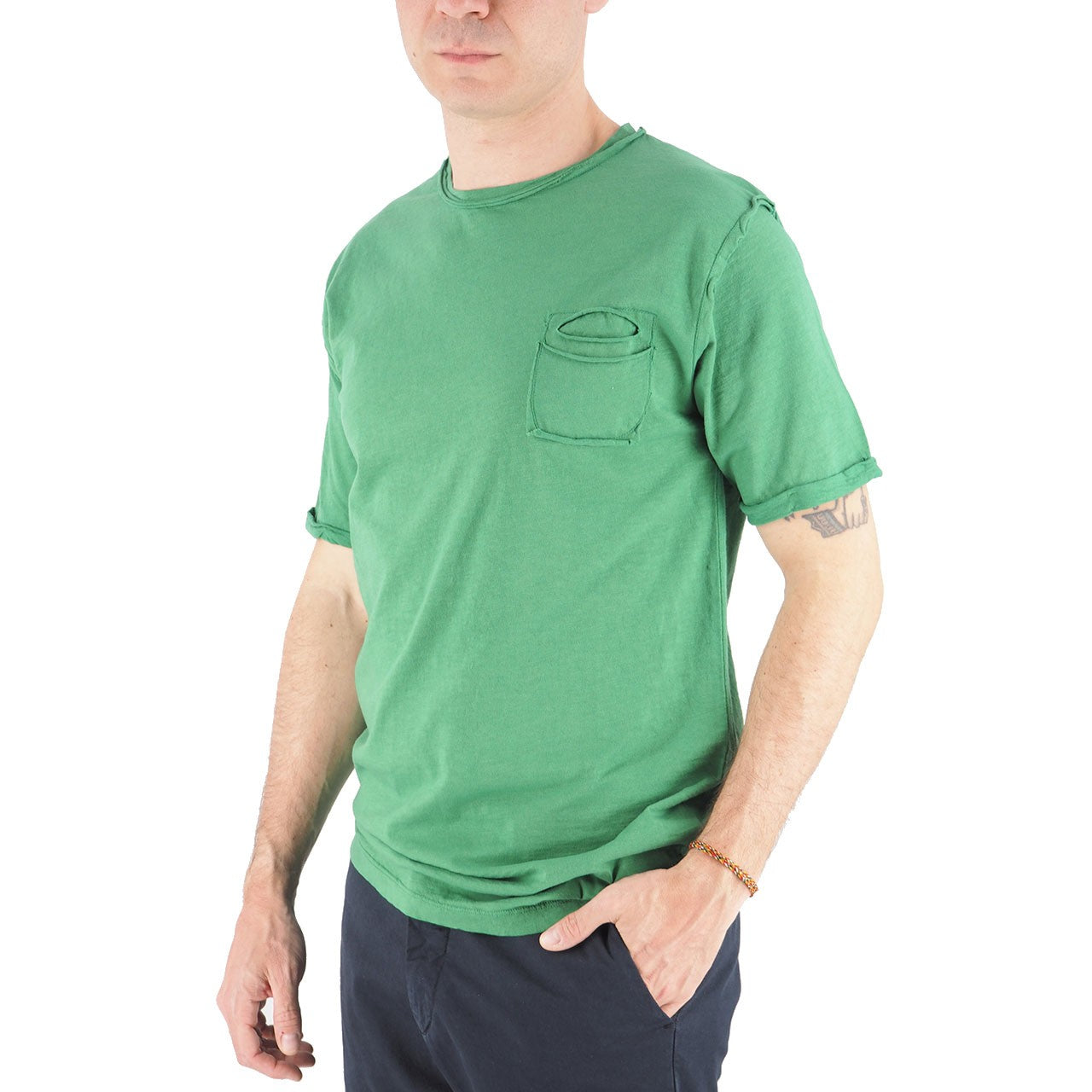 Emerald Flame Pocket T-Shirt