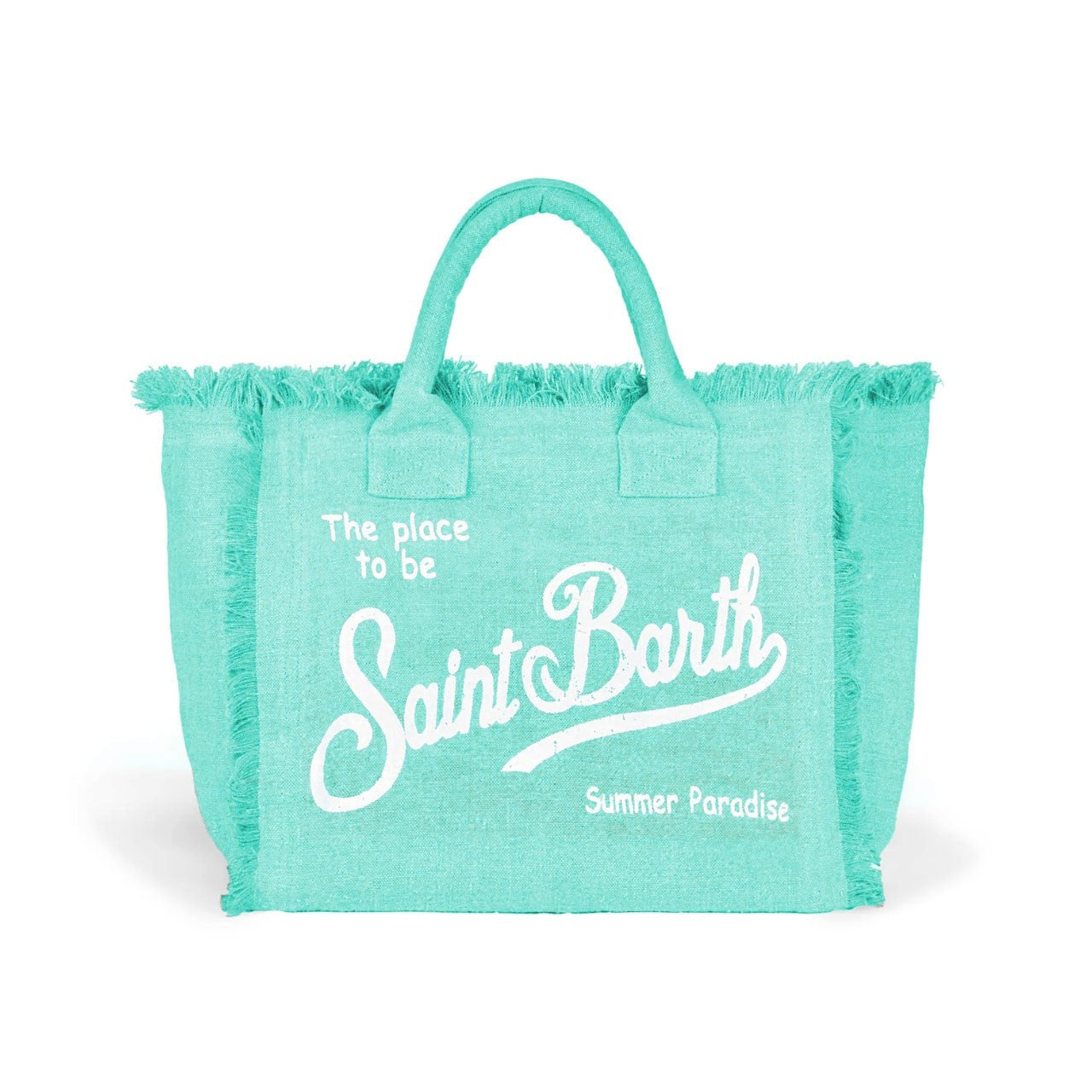 Borsa Vanity In Lino Verde Acqua
