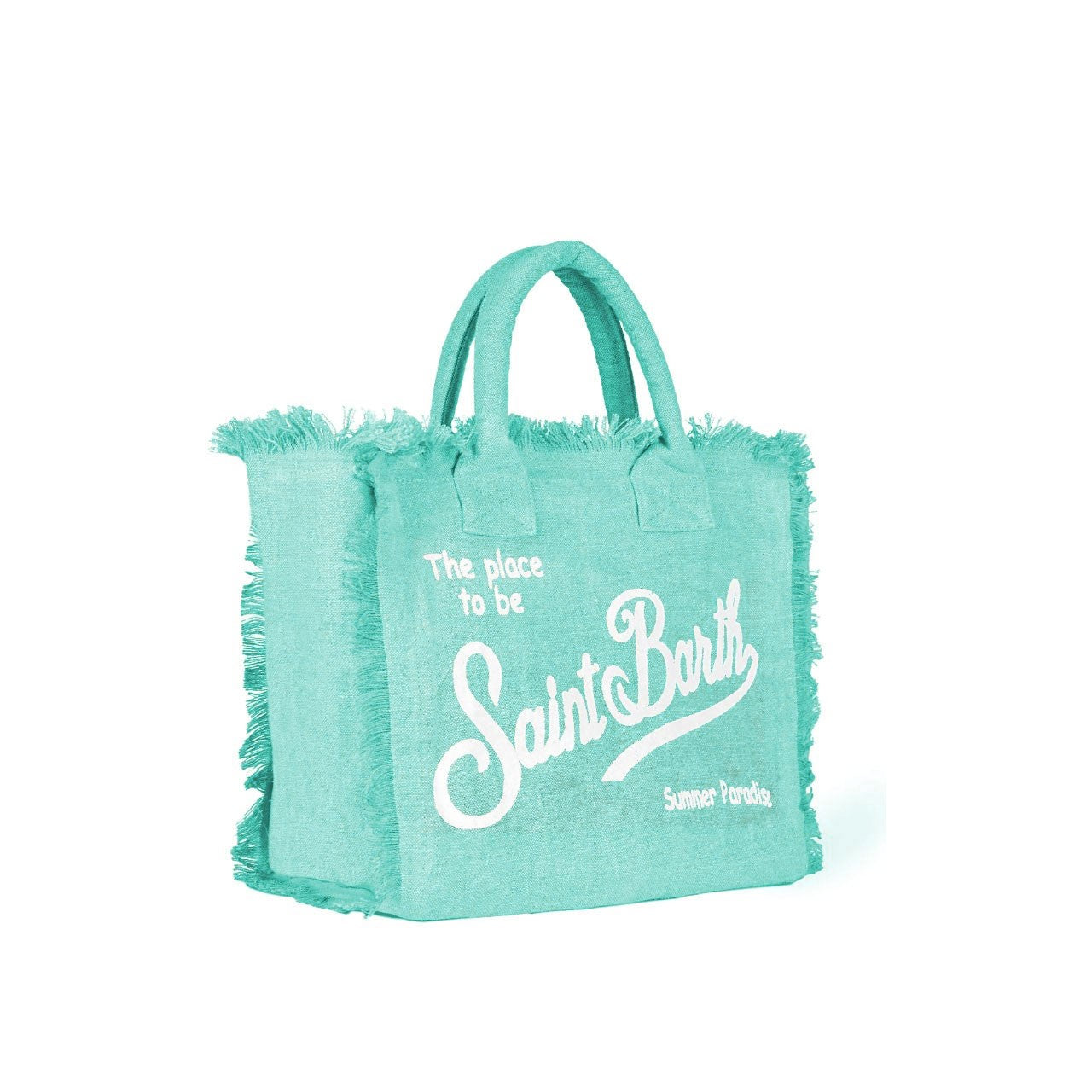 Borsa Vanity In Lino Verde Acqua