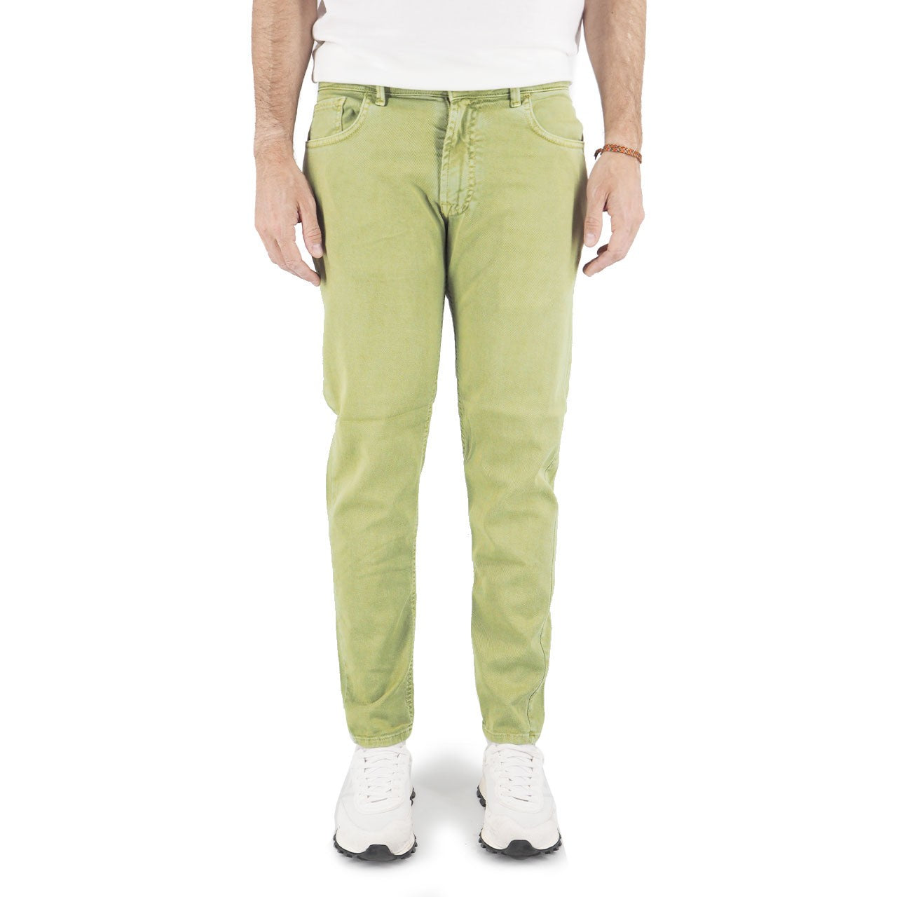Dusty Green Cotton Bull Trousers