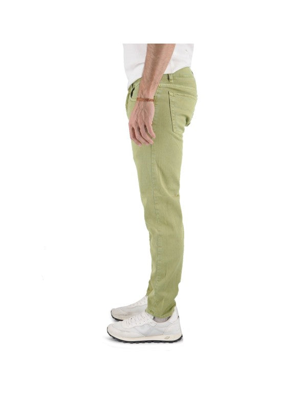 Dusty Green Cotton Bull Trousers