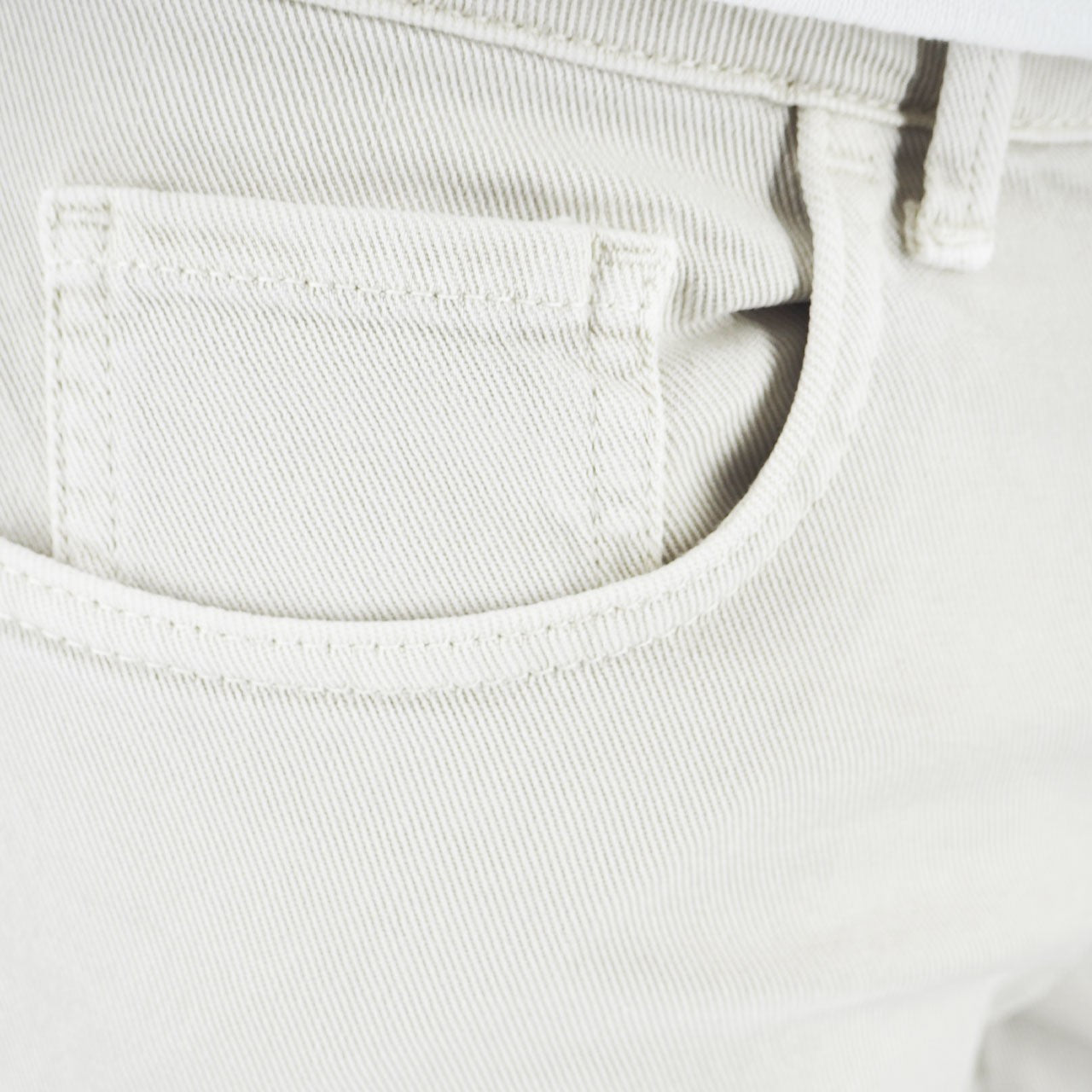 Pantalone In Bull Di Cotone Calce