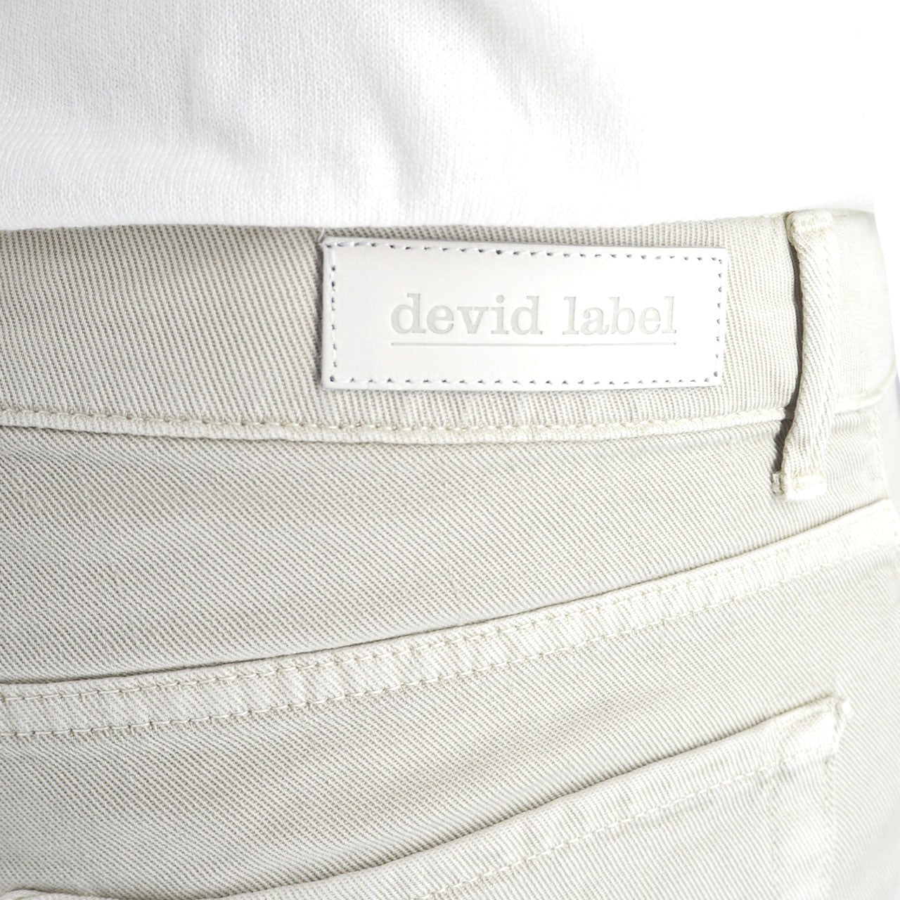 Pantalone In Bull Di Cotone Calce