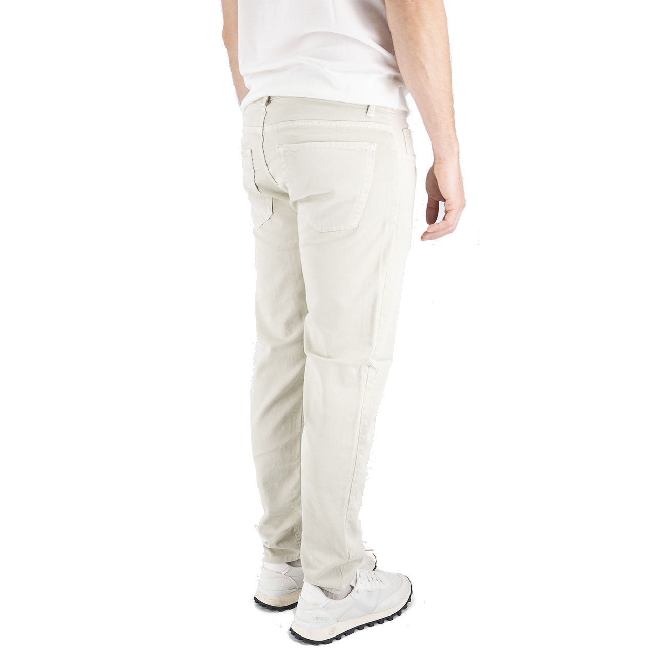 Pantalone In Bull Di Cotone Calce