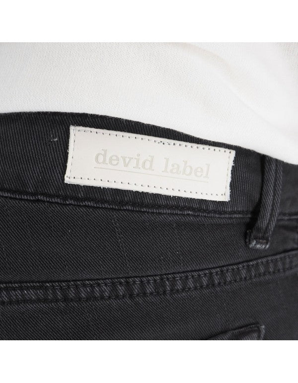 Black Cotton Bull Trousers