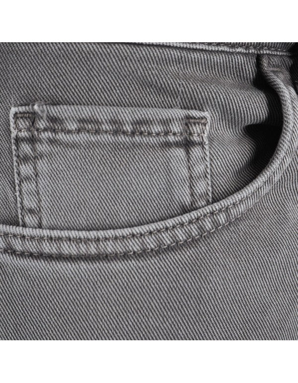 Dark Grey Cotton Bull Trousers