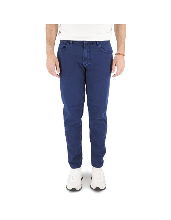 Royal Blue Cotton Bull Trousers