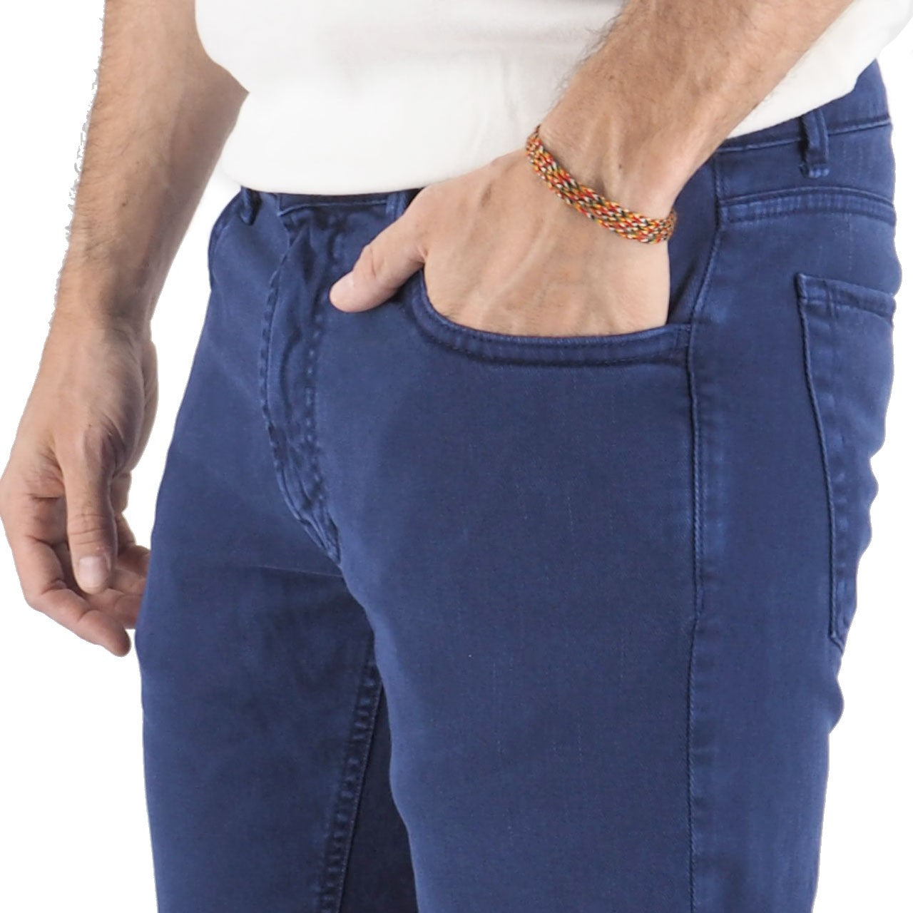 Royal Blue Cotton Bull Trousers