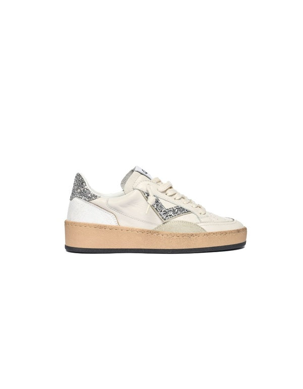 4B12 Playnewsky D-2041 White/Silver – Sneakers Donna