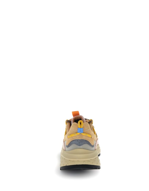 Sneaker Yamabushi Woman Suede/Nylon Cognac-Taupe-Pink - Immagine 2