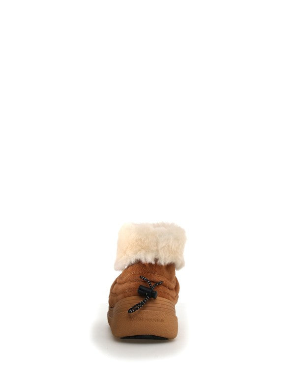 Fami Leather and Shearling Ankle Boot