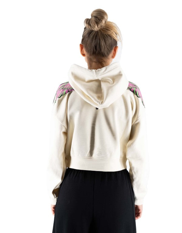 Milk-pink Wings Hoodie