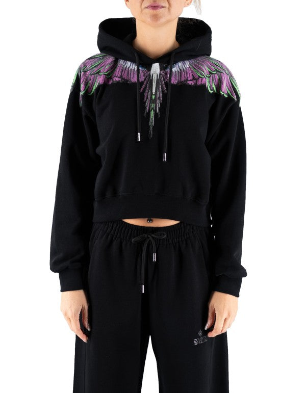 Black-pink Wings Hoodie