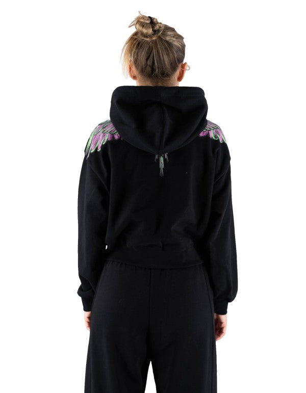 Black-pink Wings Hoodie