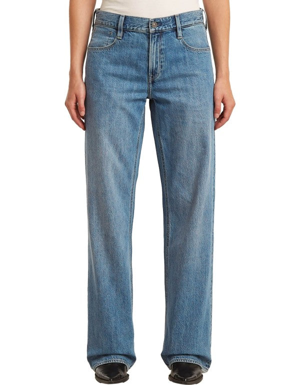 Judee Jeans Loose Faded Blue Glacier