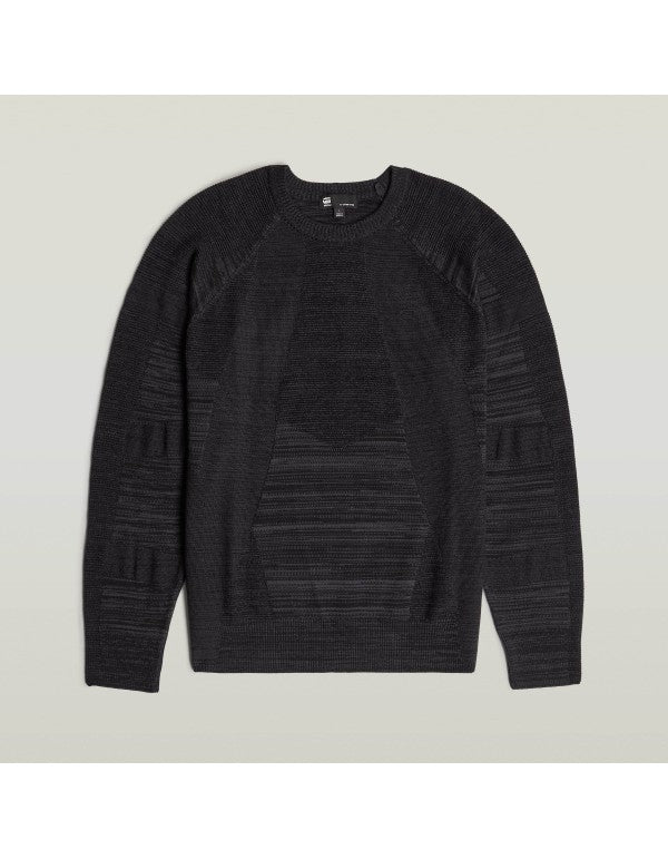 3d Biker R Knit Dk Black/asfalt