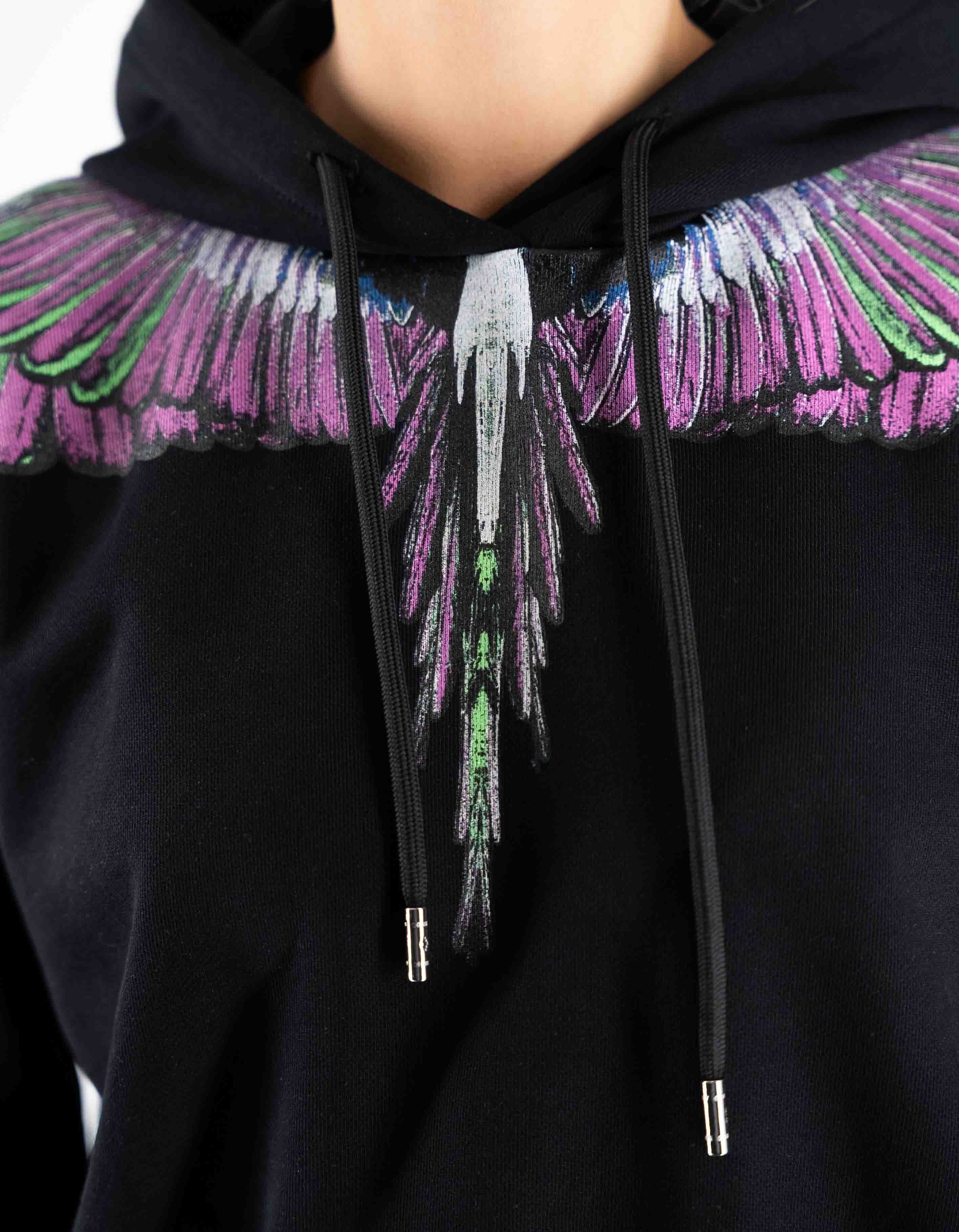 Black-pink Wings Hoodie