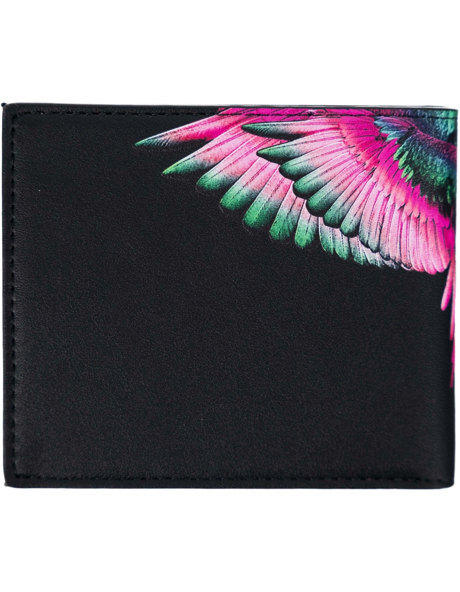 Portafoglio Stampato nero/ Pink Wings
