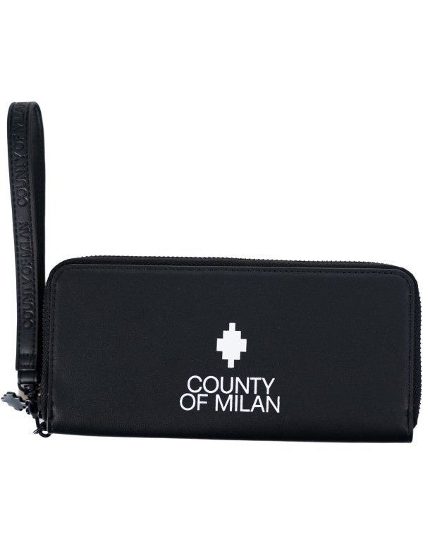 Portafoglio Zip Around nero / Bianco