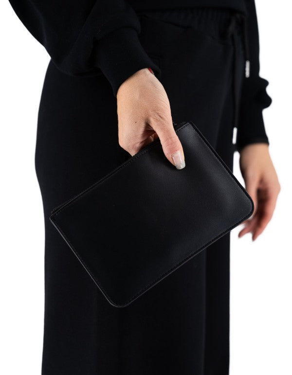 Mini Pochette Stampa nero/ Yellow Wings