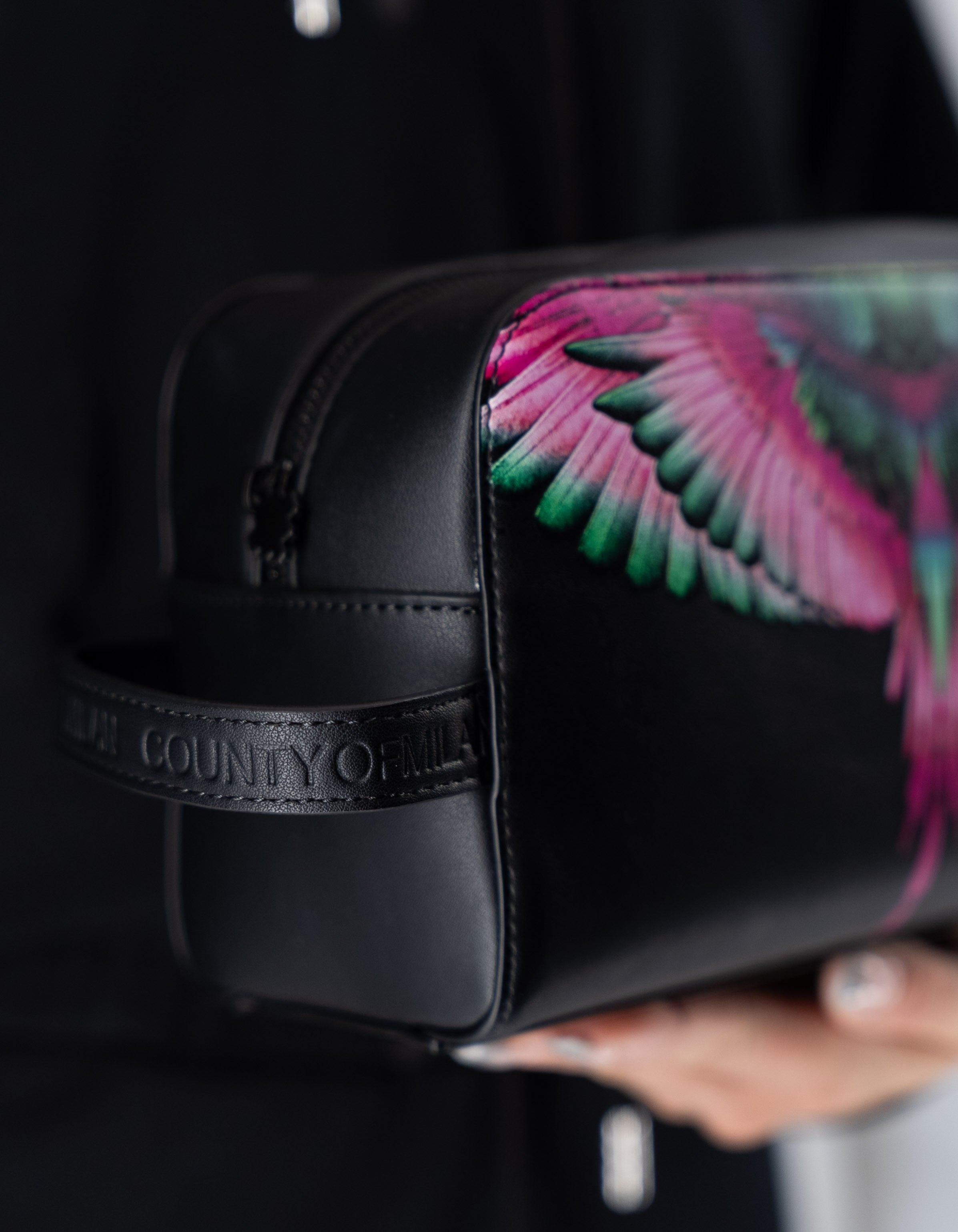 Beauty Print Black/Pink Wings