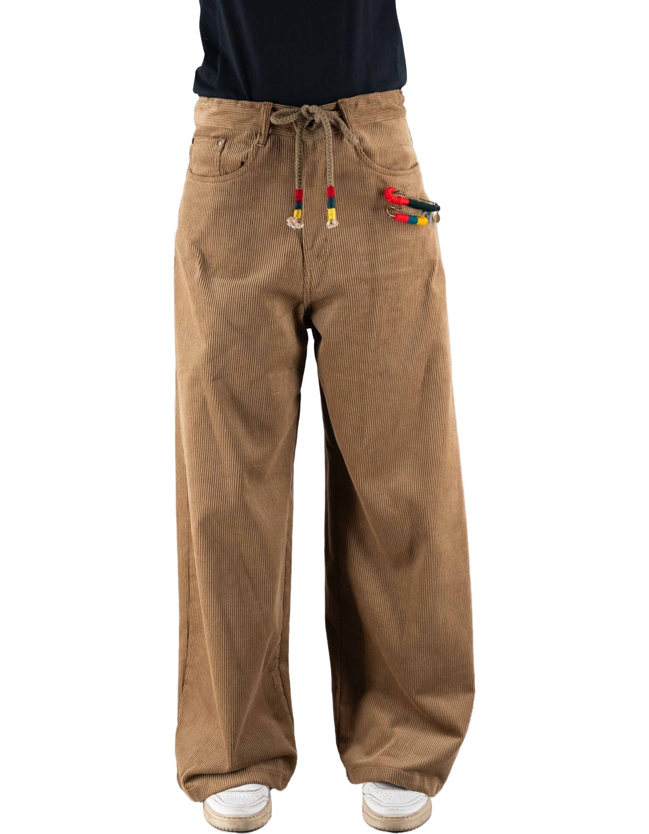 Corduroy Baggy Pants Cognac