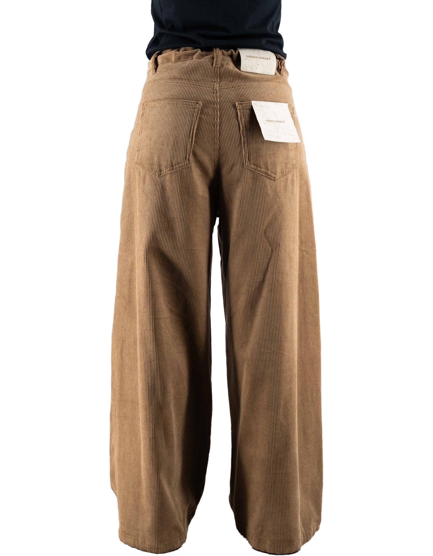 Corduroy Baggy Pants Cognac
