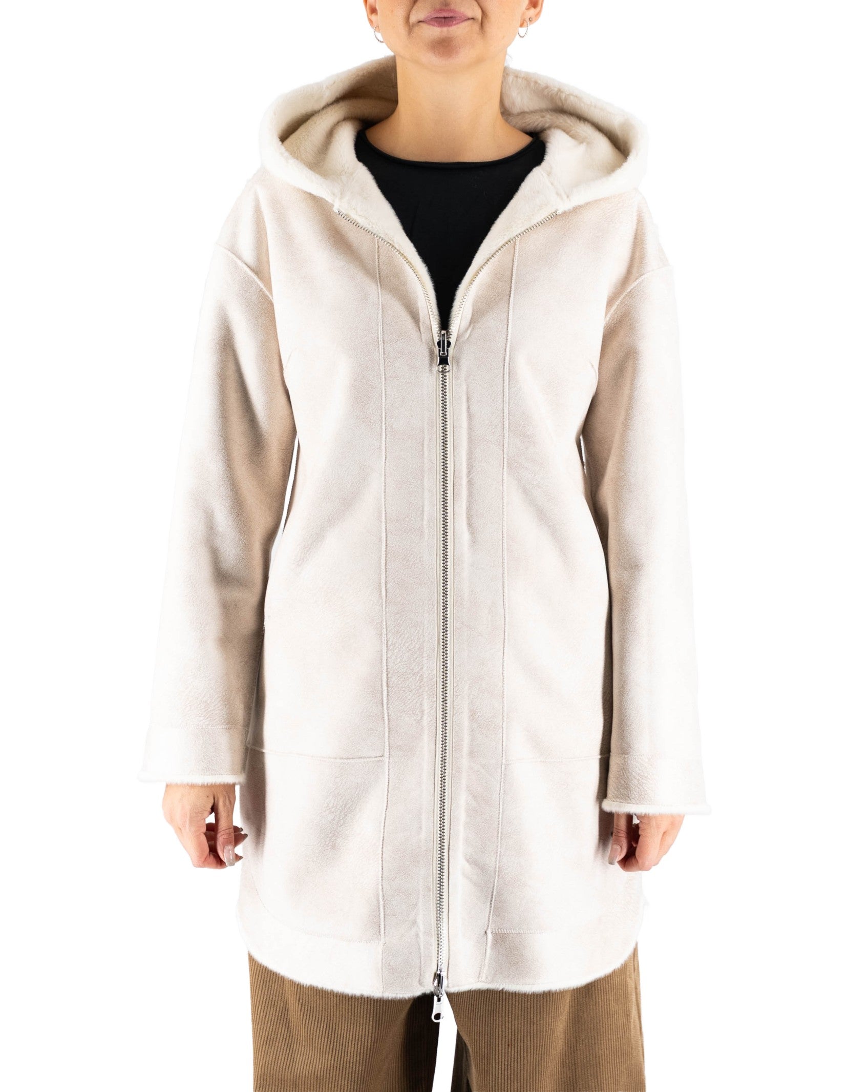 Cappotto Reversibile EcoFur Mandorla