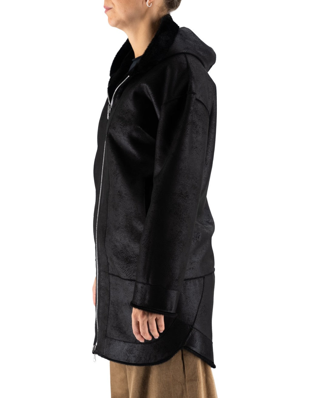 Cappotto Reversibile EcoFur Nero