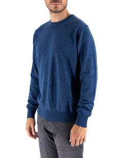Regent Merino Cashmere Denim Blue Sweater