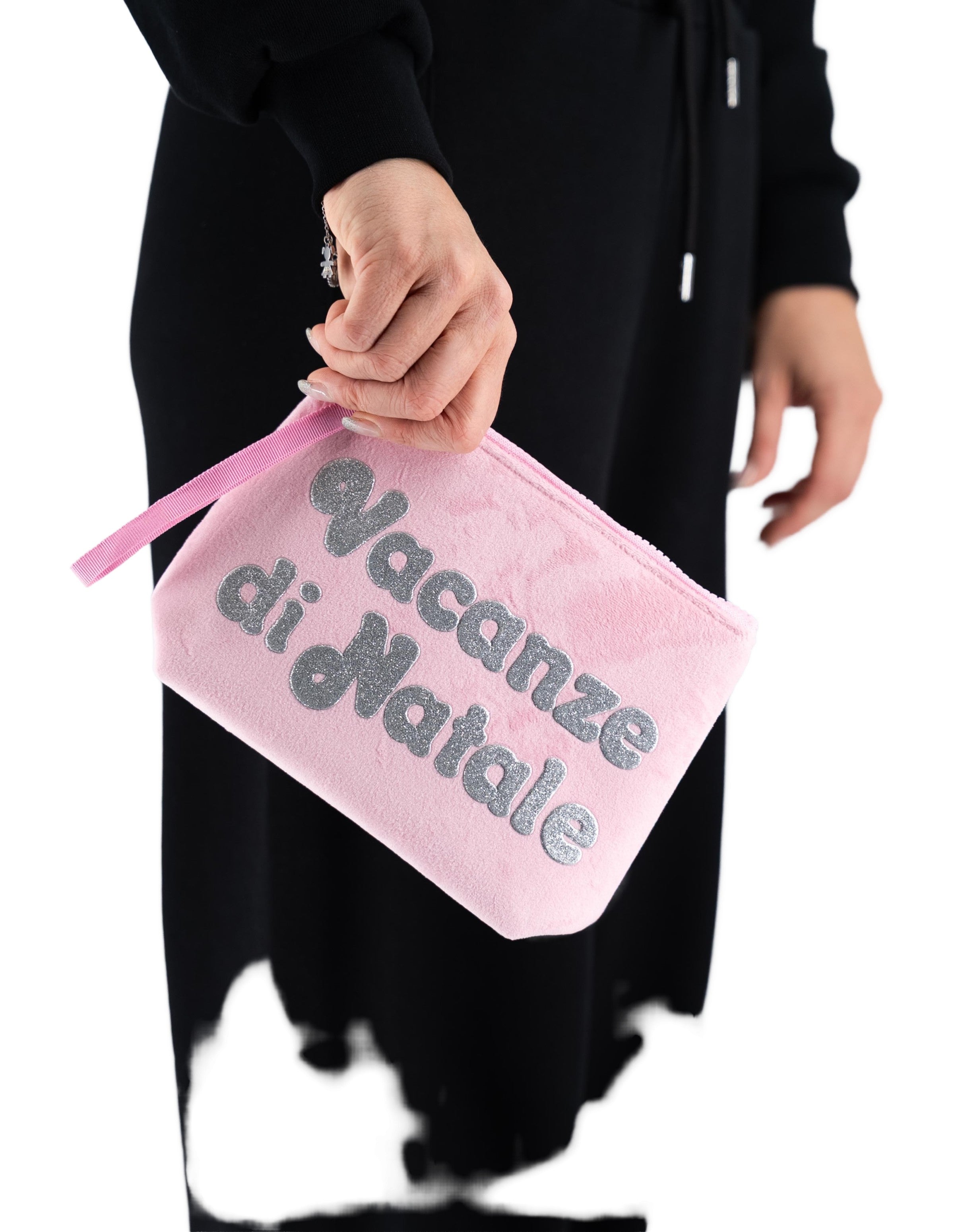 Pochette Aline Wool Effect Vacanze di Natale Lurex