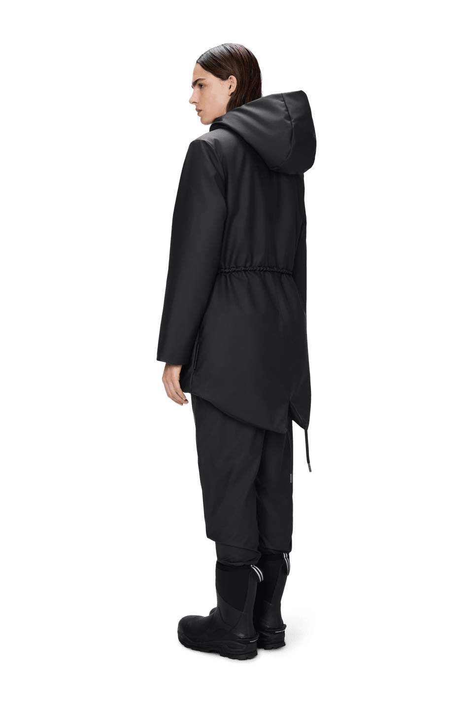 String W Parka Black