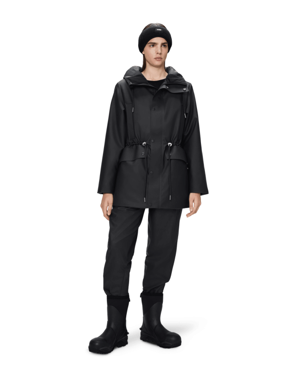 String W Parka Black