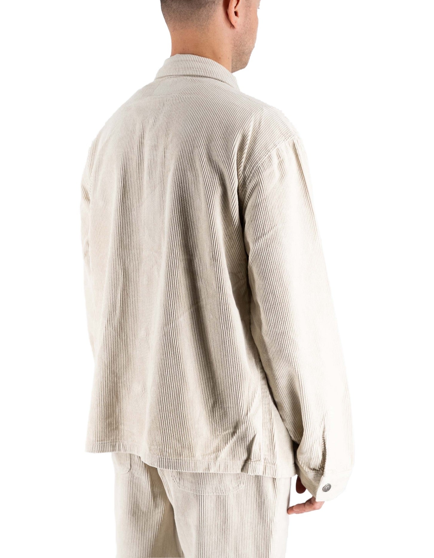 Cream Velvet Overshirt