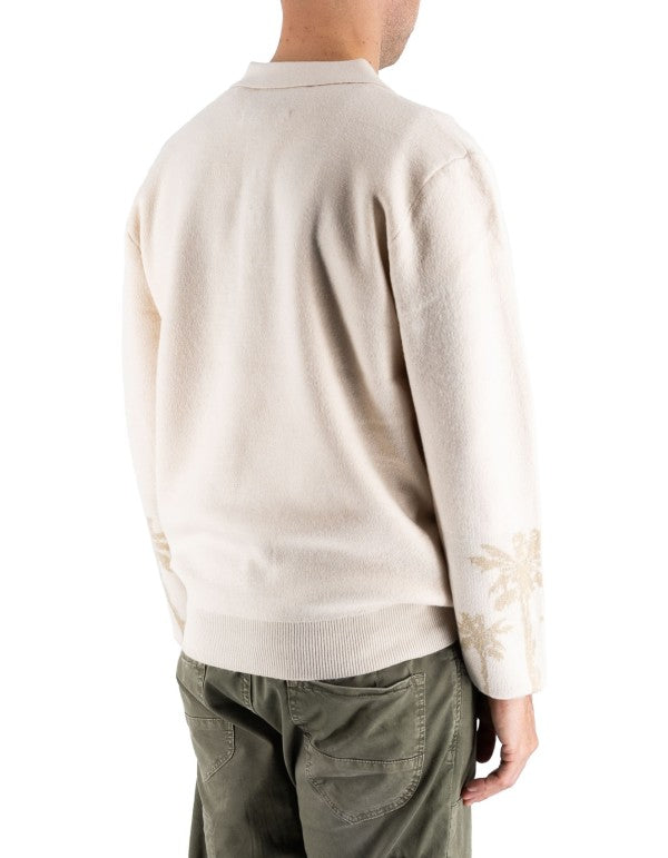 Solo Cream Long Sleeve Polo