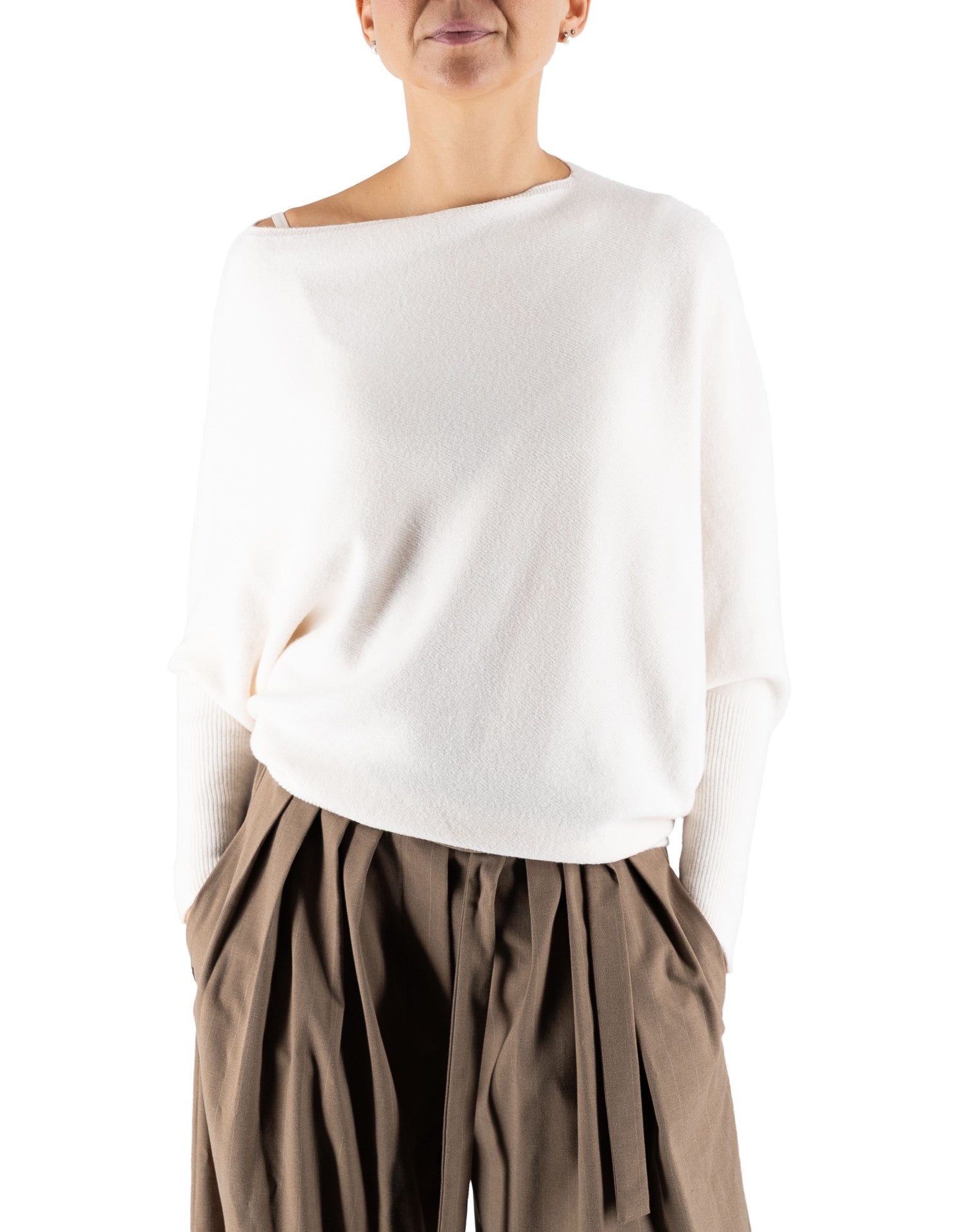 Maglia Valeria In Viscosa Off White