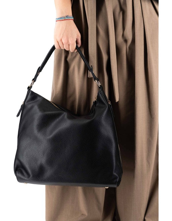 Shoulder Bag Lettering Nero