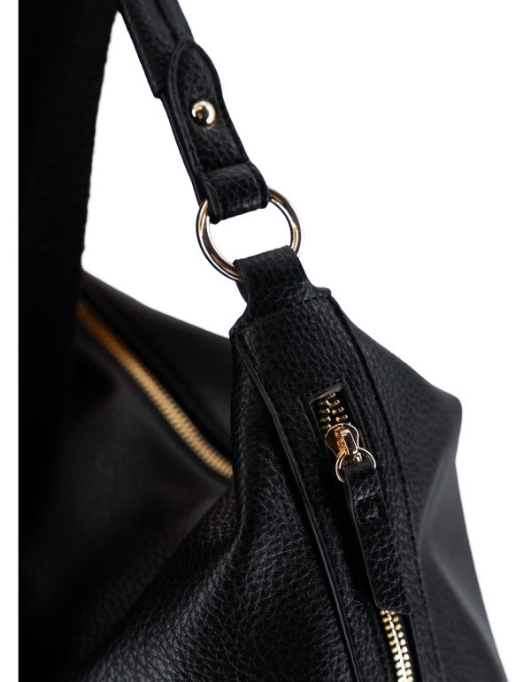Shoulder Bag Lettering Nero