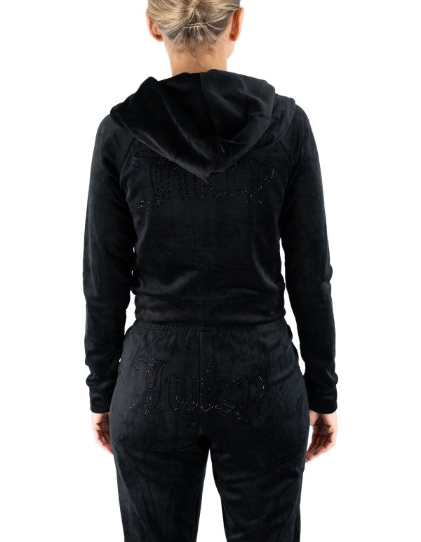 Madison Outline Black Full Zip Sweatshirt