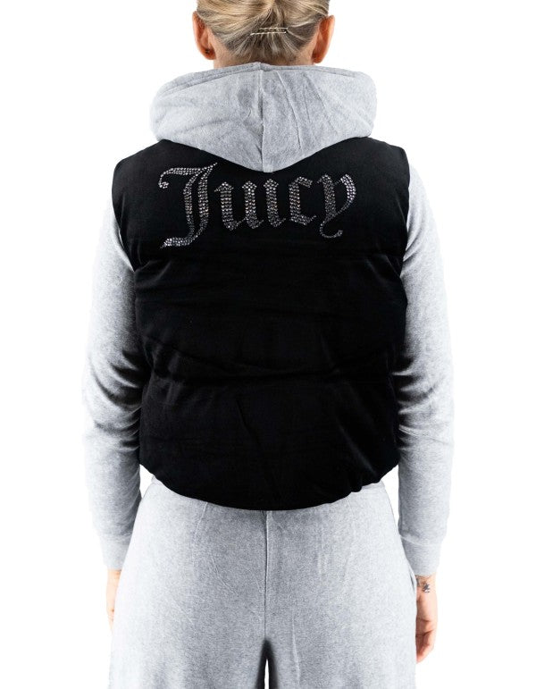 Lightening Velour Vest Black