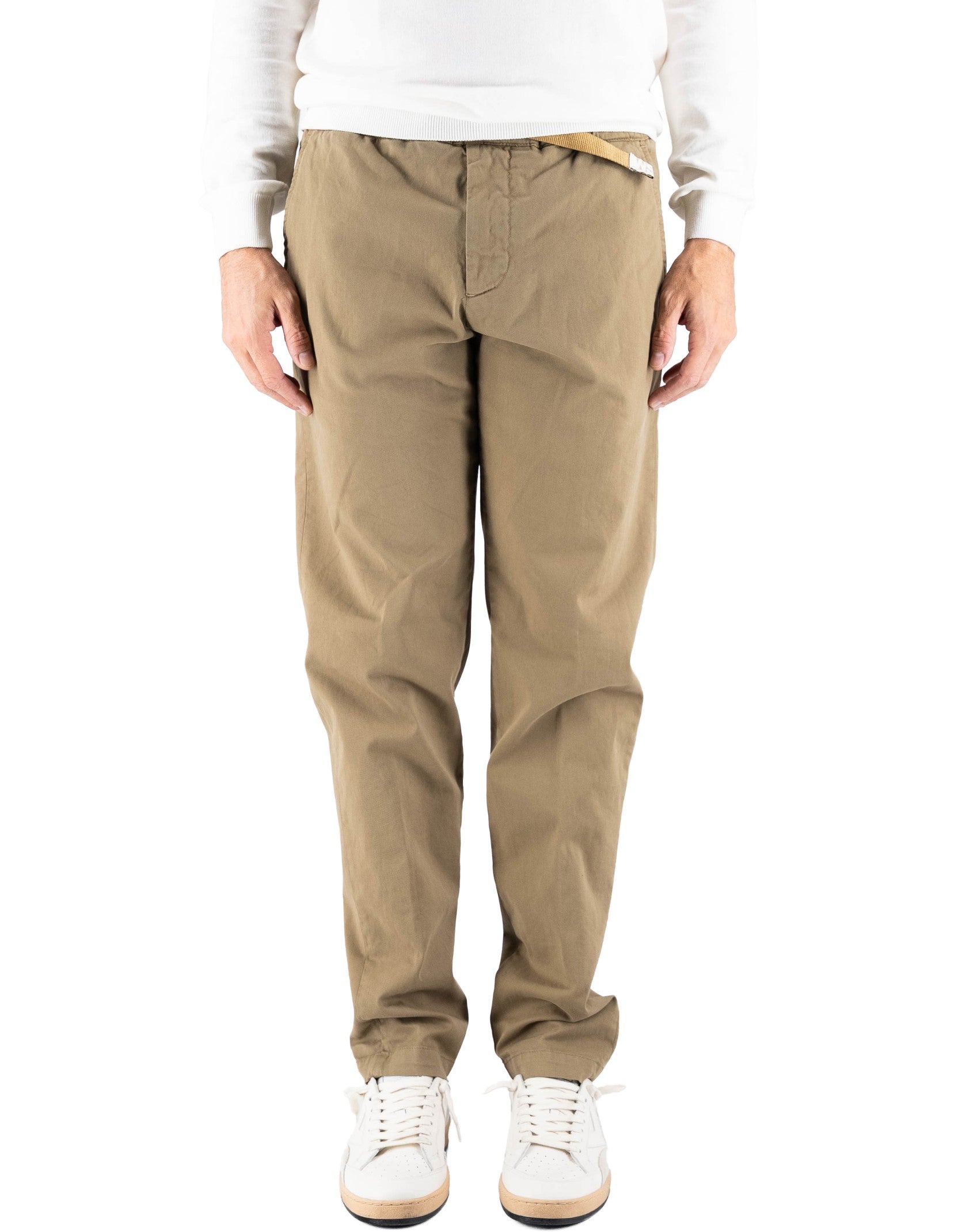 Pantalone Greg In Cotone Olive Green