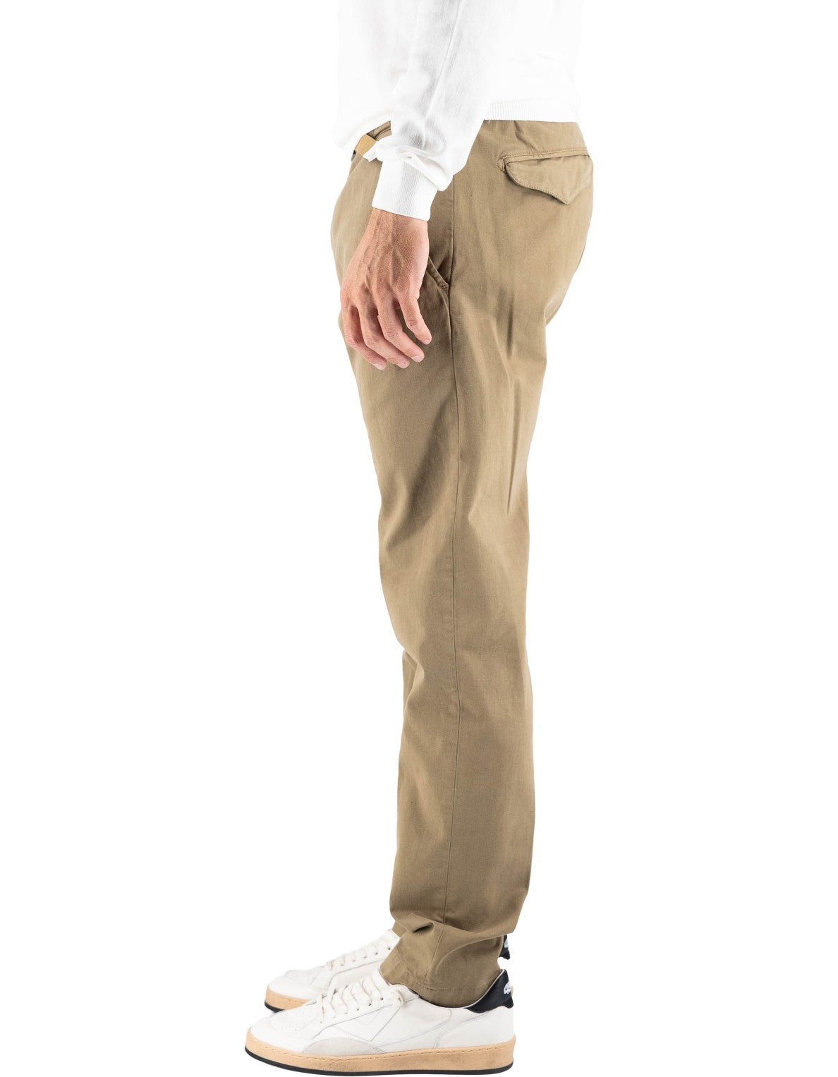 Pantalone Greg In Cotone Olive Green